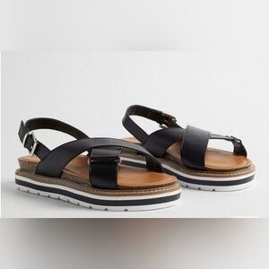 Torrid Black and Brown Sandals